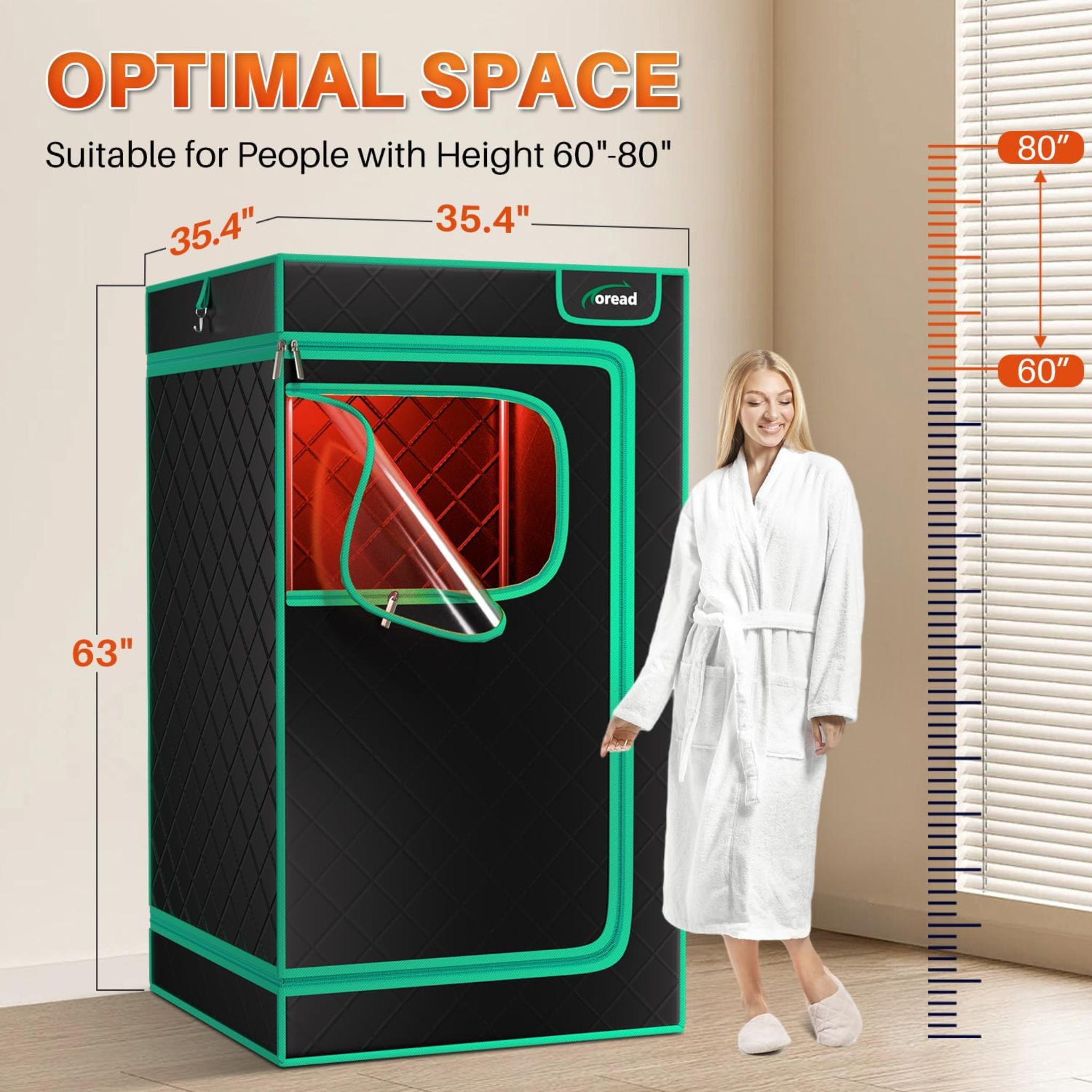 Oread VitalHeat Infrared Sauna Kit